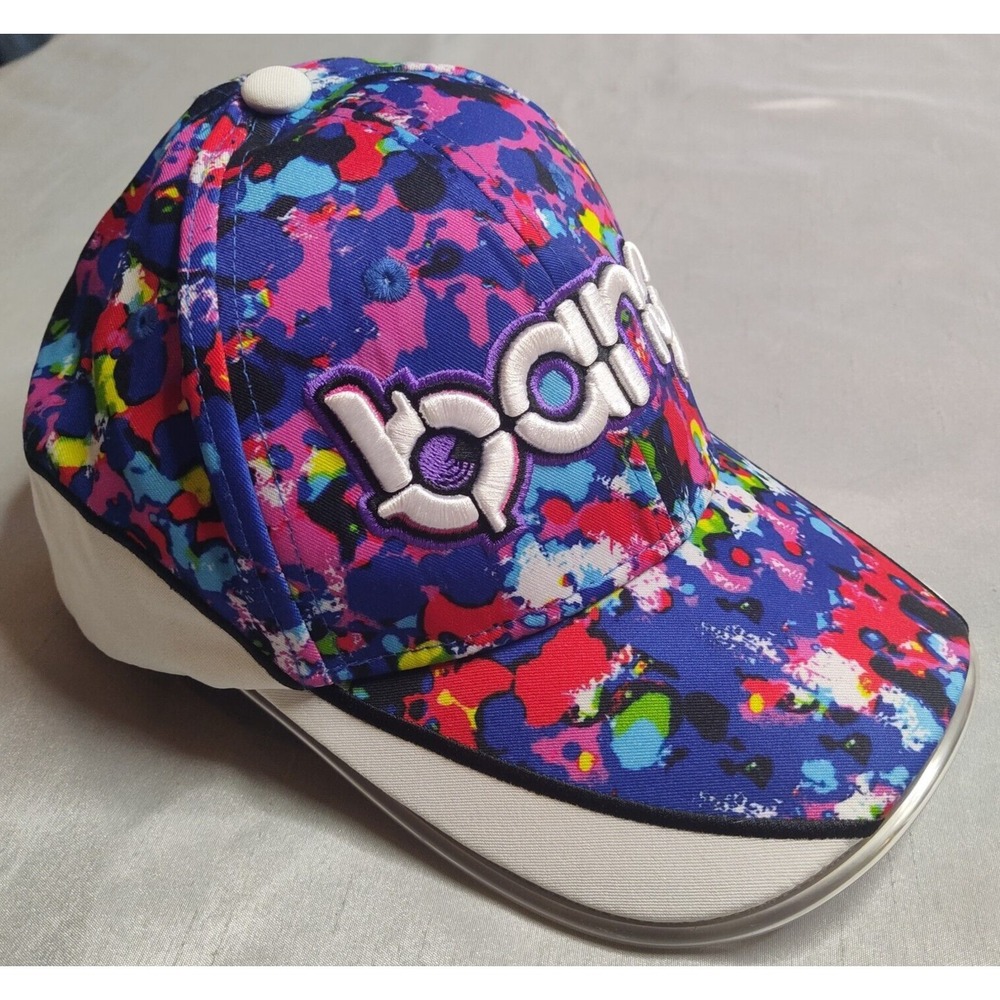 BANG ENERGY DRINK Men One Size Multicolor Paint Abstract Light Up Snapback‎ Cap - Picture 5 of 15
